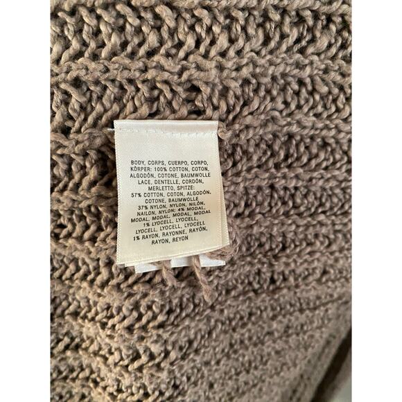 Anthropologie Knitted And Knotted
Brown Cardigan Cover up size Xs - Picture 9 of 10